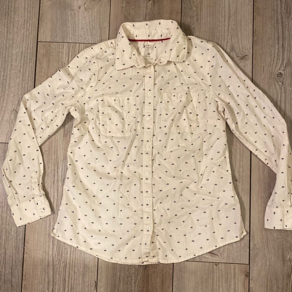 St John’s Bay 100 Cotton Casual Button Down Shirt Size Medium